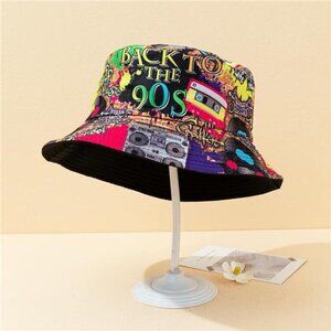 Cute Bucket Hat Reversible Double-Side-Wear 020
